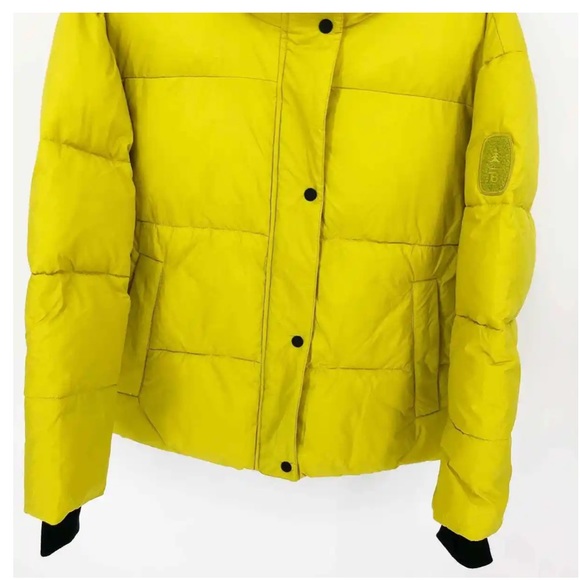 BASS OUTDOOR Womens Discovery Puffer Jacket Bright Yellow XL Citronelle NWT - Picture 6 of 13